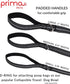 Reflective Nylon Leash for Dogs, 6 Feet Long, 1 Inch Width, Thick Neoprene Dual Handles