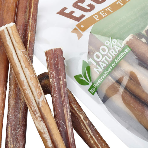 EcoKind Pet Treats All-Natural Premium 6 Inch Bully Sticks for Dogs | 16 Oz. Bag