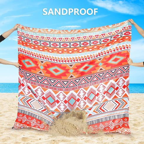 79" 83"/120"x108"for 1-8 HIHOHO Beach Blanket Waterproof Sandproof Extra Large Beach Mat X Adults Quick Drying Durable