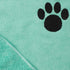 Bone Dry Pet Grooming Microfiber Towel Drying Collection, 15x30, Aqua for Quick Drying.