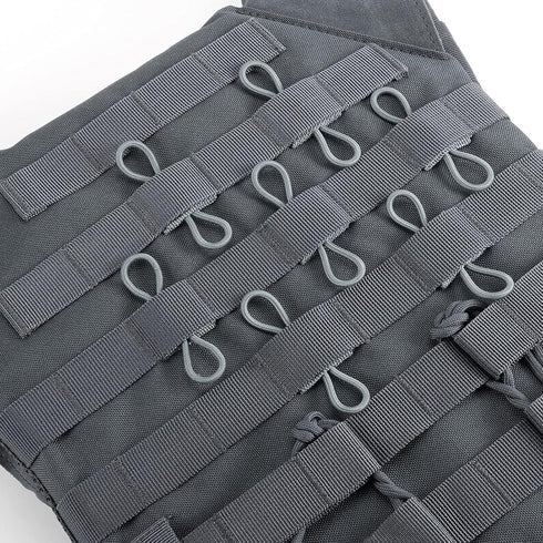 FRTKK Pack of 10 Tactical Gear Holder Clips for Molle Web Dominator Elastic Strings