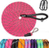 Long Dog Leash - 50 feet to 10ft Heavy Duty Reflective Check Cord Recall Leash for Training, Playing, Camping, or