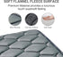 Dog Crate Mats, Soft Washable Kennel Pads with Anti-Slip Bottom for Large Medium Dogs, 35x22, Grey