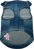 Dolly Doggy Parton Blue Denim Jacket with Collar for Dogs, Stylish Dog Apparel
