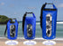 Waterproof Dry Bags Set of 3 with 2 Zip Lock Seals, Detachable Shoulder Strap, Waist Pouch & Phone Case - Navy Blue