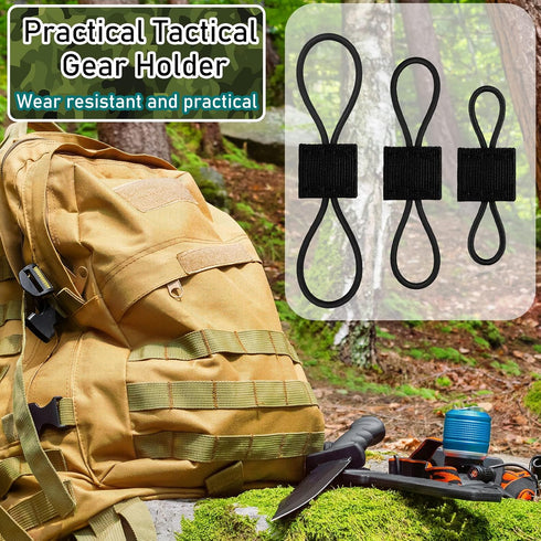 Waydress Molle Accessories Tactical Backpack Webbing Attachments Straps Clip Kit, 3 Sizes