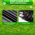 15L 5 Pack 100 Dog Waste Bags for Dog Poop Trash Can, Rolls Totaling Bags, Black, Unscented