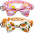 Easter Day Dog Collar with Bow Tie - Holiday Bunny Carrot Collar for Small Medium Large Dogs (Hoppy Hour/Pink, Medium)