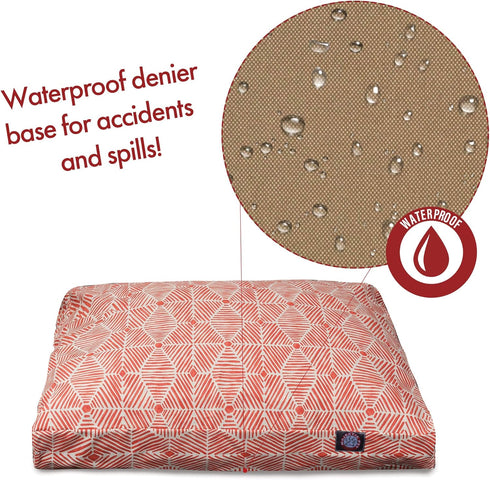 Majestic Pet Charlie Salmon Small Rectangle Pet Bed