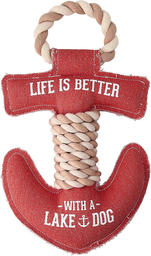 12" x 7" x 2" Red Anchor Shape Life is Better with