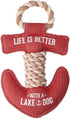 12" x 7" x 2" Red Anchor Shape Life is Better with