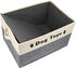 PET ARTIST Dog Toy Basket - Foldable Storage Box with Comfortable Handles for Dog Toys, Accessories, Gray, 15"x11"x9"