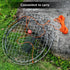 24 QualyQualy Crab Ring Trap Bait with Crab Gague Measure and Bait Clip Crab Net Minnow Trap with Tarred Braided Twine