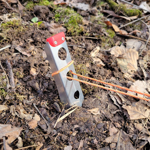 Ultralight Backpacking Trowel, 0.48 oz (13.5g) Red Color