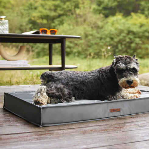 Lesure Waterproof Dog Bed for Medium Dogs - Outdoor Bed with Oxford Fabric, Removable Durable Cover, Machine Washable