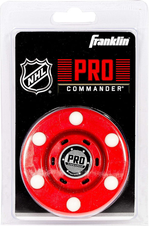 Franklin Sports NHL Street Roller Hockey Pucks - Pro Commander Outdoor Pucks for Practice + Training, 24 Bulk Packs