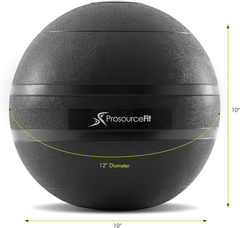 ProsourceFit Slam Medicine Balls, 5 to 50lbs, Smooth and Tread Textured Grip for Strength and Conditioning