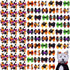 Weewooday 70 Pieces Dog Hair Bows with Rubber Band, Bowtie Pet Accessories for Independence Day, Christmas, Small Puppy
