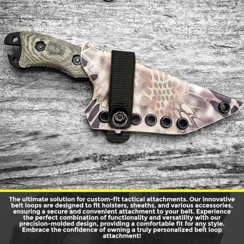 IWB Soft Belt Loops, Holster Accessories with Dot Cap for Better Security, Heavy-Duty Holster Clip