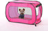 Beatrice Home Fashions Portable, Collapsible, Pop Up Kennel Travel Cat and Dog Crate, 32.5" L x 19.5" W x 19.5" H, Fuchsia