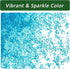 BXI 4.4 Lbs Small Aquarium Substrate Gravel Sand, Polished Smooth Fish Tank Gravel, Vibrant Blue Sea Glass