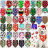 40 Pcs Christmas Dog Bandanas Bulk Adjustable Xmas Dog Scarves Bibs Triangle