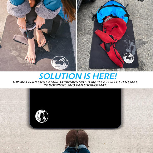 Malo'o Neoprene Wetsuit Changing Mat - Protect Your Gear with Comfort