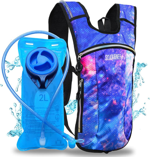 Sojourner Hydration Pack - Water Backpack with 2L Hydration Bladder, Essential for Hiking, Running, Biking