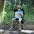 PORTAL Extra Large Quick Folding Tripod Stool with Backrest for Fishing Camping