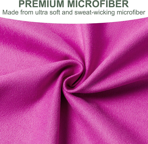 Aegero Towel,2 Pack Backpacking,Pool(Purple) Camping Microfiber Travel Sports Towel,Quick Dry-Super Absorbent-Ultra