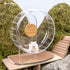 Niteangel Super-Silent Hamster Exercise Wheel, Quiet Spinner with Adjustable Stand for Small Animals (S, Transparent)