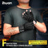 ihuan Ventilated Weight Lifting Gym Workout Gloves with Wrist Wrap Support for Men & Women, Full Palm Protection