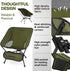 Backpacking MARCHWAY Lightweight Folding Camping Chair with Spring Lock, Stable Compact Portable for Outdoor Camp