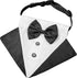 ADOGGYGO Formal Dog Tuxedo Wedding Pet Bandana Collar with Bow Tie, Adjustable for Medium Dog (Medium)