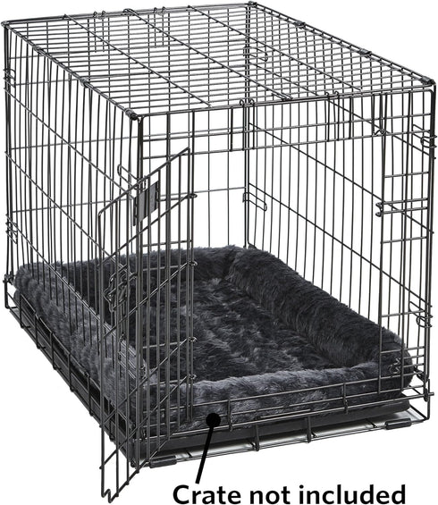 MidWest Homes for Pets Bolster Dog Bed, 48L-Inch Gray Dog Bed with Comfortable Bolster, Ideal for Extra Large Dog
