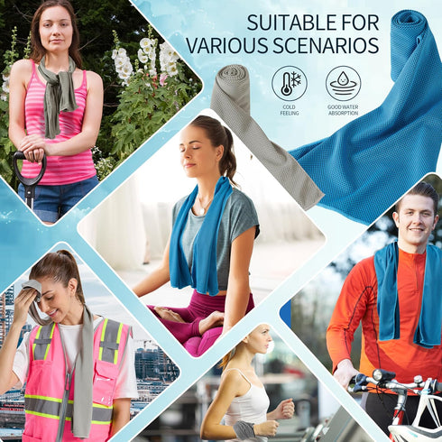 Cooling Sports Towels - Ultra-Absorbent Sweat Relief