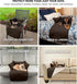 Furhaven Water-Resistant & Reversible 42" Wide Seat Cover Protector for Dogs & Cats, Espresso/Clay, Large