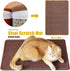 Cat Scratching Mat, 23.6 x 15.7inch Sisal Cat Scratchers for Indoor Cats, Horizontal Scratcher (Dark Brown)