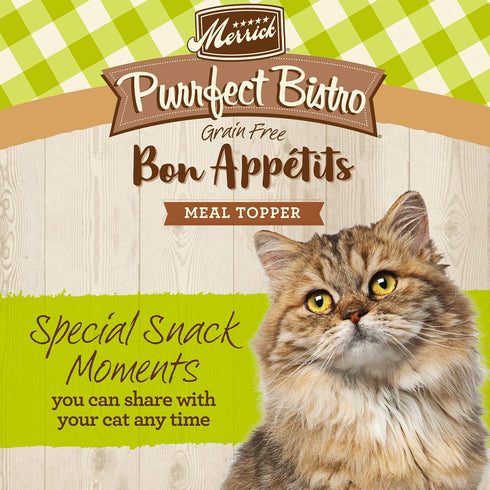 Merrick Purrfect Bistro Bon Appetits Grain Free Wet Cat Food - Turkey Recipe Morsels in Gravy - (24) 3 oz. Pouches