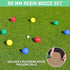 GoSports 90 mm Bocce Ball Sets, Outdoor Lawn Game in Composite or Resin for Family Fun