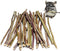 ECOVENIK Apple Sticks 120g - Natural Rabbit & Hamster Chew Toys, Organic Chinchilla Food for Small Animals