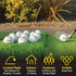 Pack 24 GoSports Foam Flight Practice Golf Balls - Choose White or Yellow - of Limited Flight Training Balls