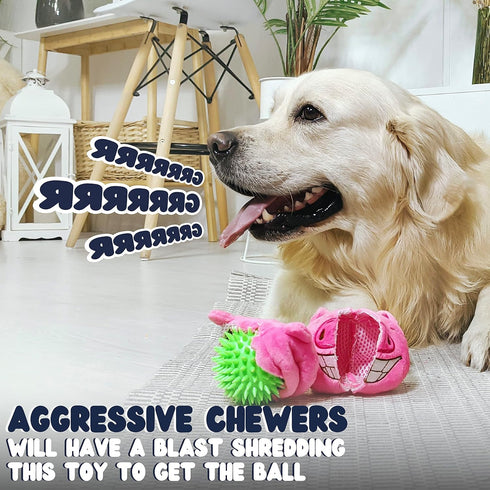 Dog Toys for Aggressive Chewers, Squeaky Interactive Toys for Medium, Large & Small Breeds