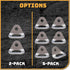 26kN 3/8" Hammocks, Climbing Wall Bolt Hanger/Anchor/Tiedown for Screw/Bolt Ideal for Rock Climbing and Home Gyms