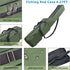 FUSIGO Fishing Rod Case Bag, 4.27ft Waterproof Fishing Rod Reel Organizer, Large Capacity Travel Bag