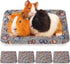 4 Pack Ultra Soft Dog Cat Bed Mat, Cozy Washable Thickened Pet Bed Mat for Small Animals (Gray, 13 x 10 Inches)