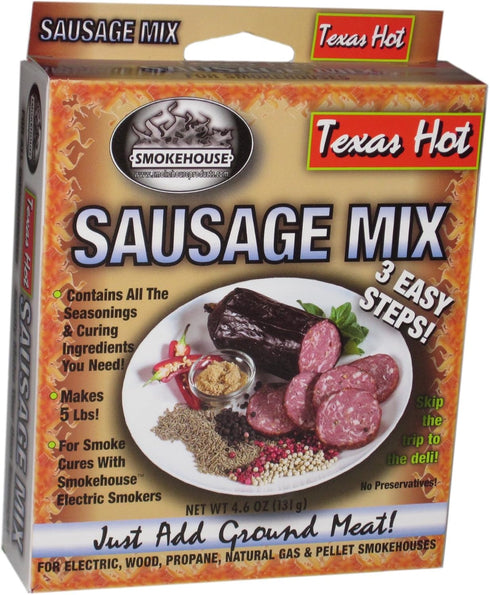 Texas Hot Sausage Seasoning Mix by Smokehouse Products