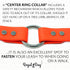 Regal Dog Products Waterproof Dog Collar and Leash Set, Small Orange, Vinyl Coated, Biothane, 5' Leash