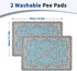 2 Pack 24"x18" Washable Pee Pads for Dogs and Cats Reusable Puppy Training Pads Super Absorbent Waterproof Dog Training
