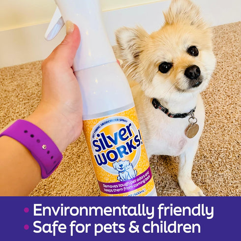 Pet Odor Eliminator Spray For Home - Safe, Natural Deodorizer for Cat and Dog Smell, 16.9oz